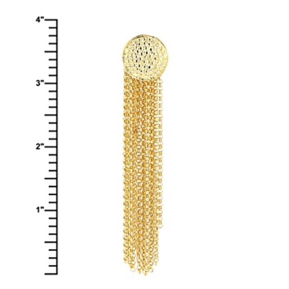 💗18KTG Plated/ Blk Agate TASSEL SET - Picture 5 of 6